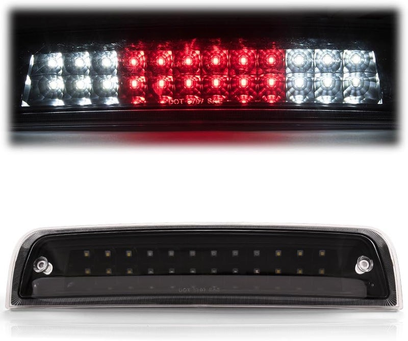 PIT66 LED 3rd Brake Light, Compatible with 09-17 Dodge Ram 1500/10-17 Dodge Ram 2500 3500 Third Brake Stop Lamp Light Clear Lens Black Housing 55372082AC - Image 1